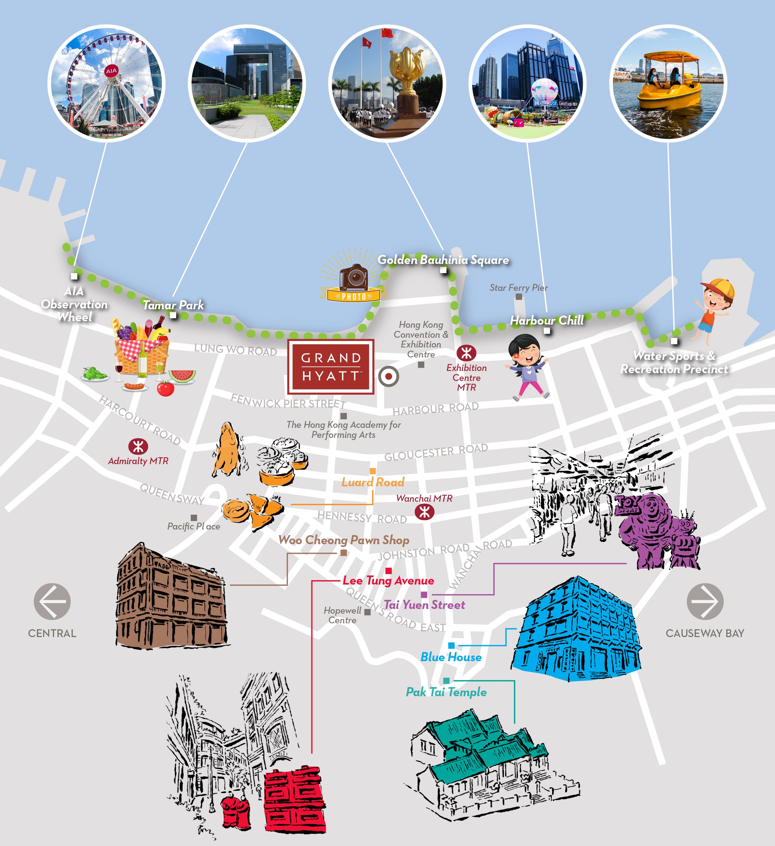 Wan Chai Hong Kong Map